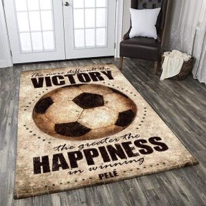 The Happiness In Winning Soccer Decor Rug