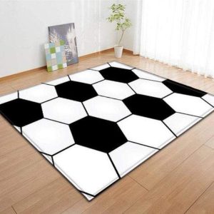 Soccer Pattern Decor Rug