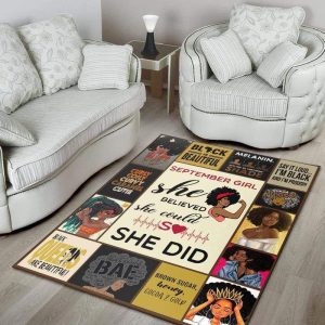1633514798c6dc0aa94a.jpeg She Believe She Could So She Did Black Woman Decor Rug