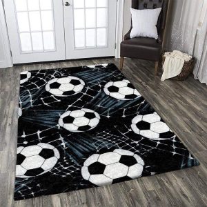 Soccer Pattern Decor Rug
