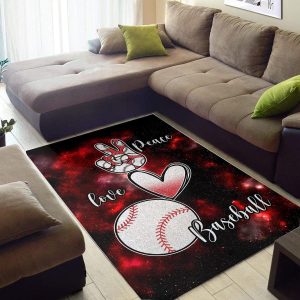 163351486162f9bf9420.jpeg Peace Love Baseball Decor Rug
