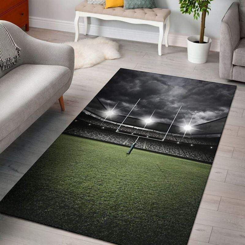 Touchdown Football Goal Decor Rug - Image 2