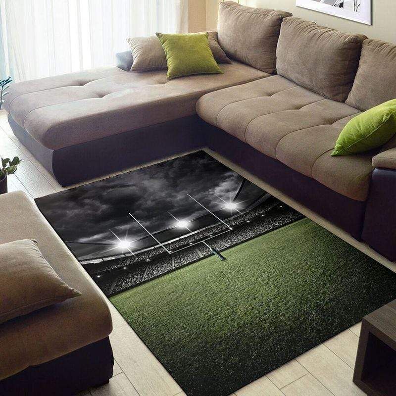 Touchdown Football Goal Decor Rug
