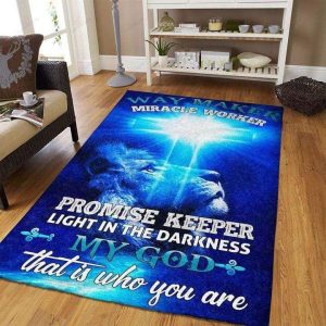 Way Maker Miracle Worker God Lion Decor Rug