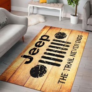 Vintage The Trail Never Ends Decor Rug