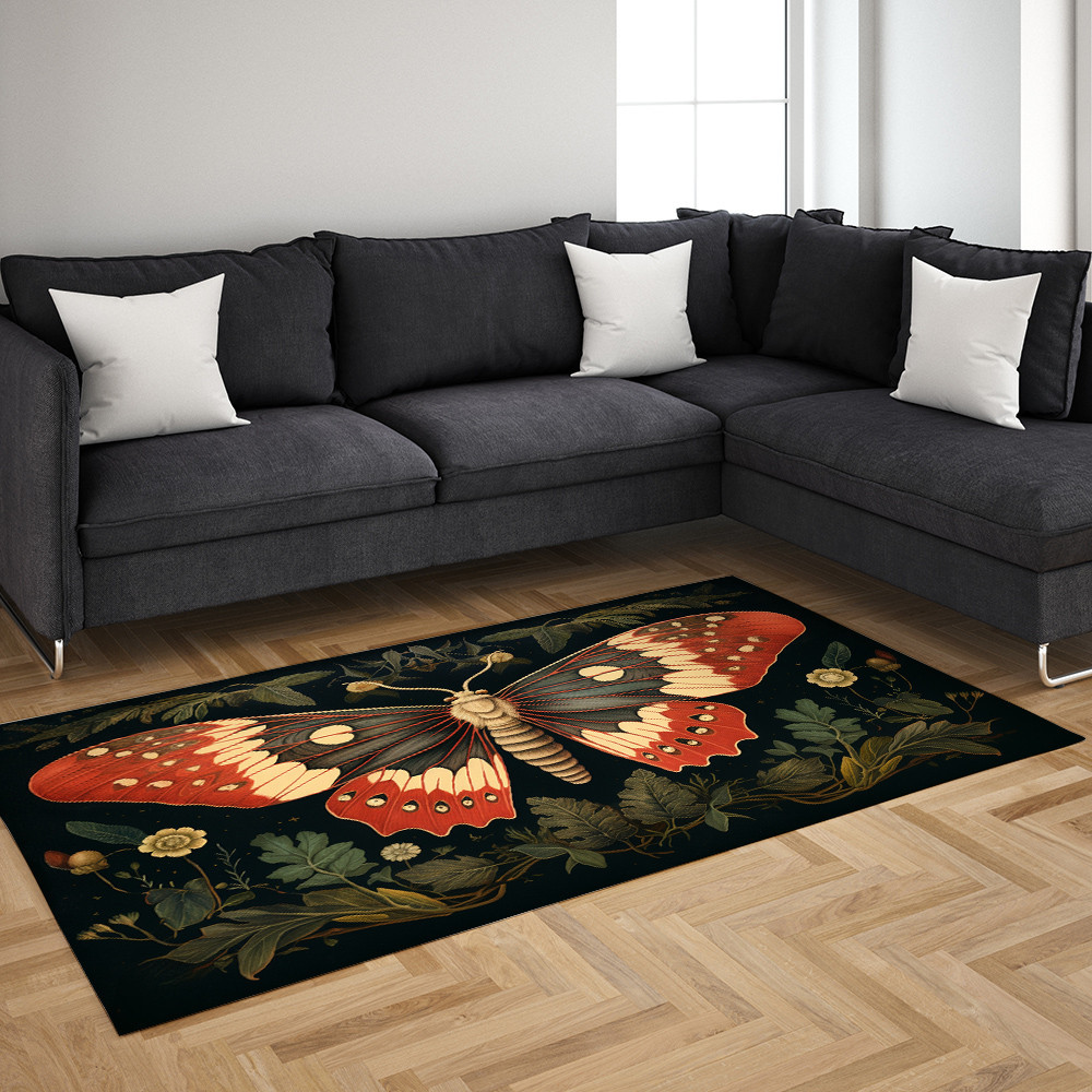 Butterfly and Leaf Rug - Image 2