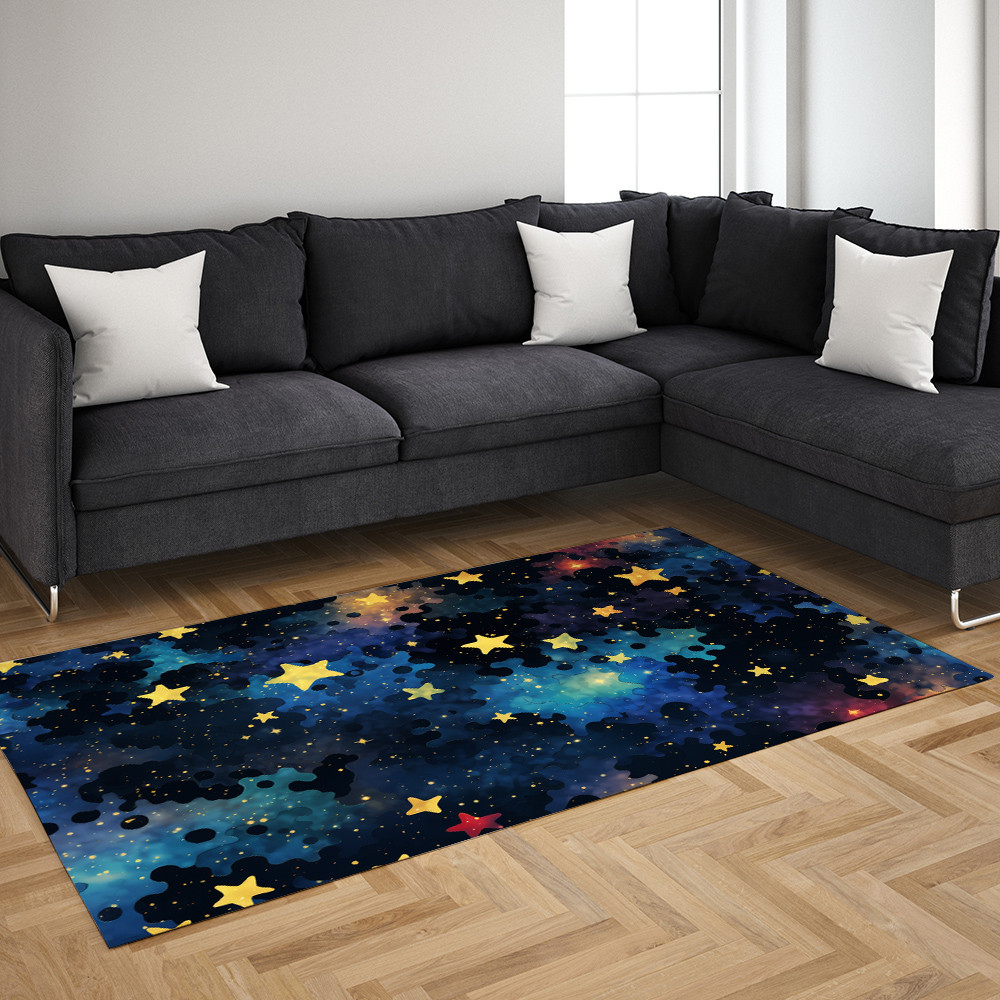 Galaxy Dark Blue Rug - Image 2