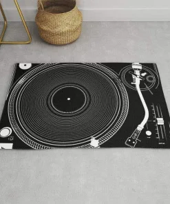 Simple Turntable Decor Rug