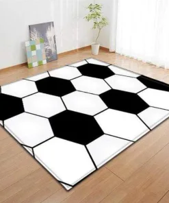 Soccer Pattern Decor Rug
