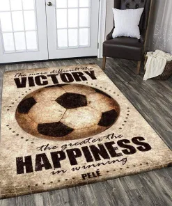 The Happiness In Winning Soccer Decor Rug