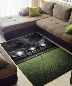Touchdown Football Goal Decor Rug