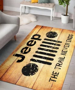Vintage The Trail Never Ends Decor Rug