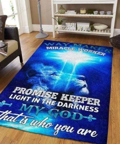 Way Maker Miracle Worker God Lion Decor Rug