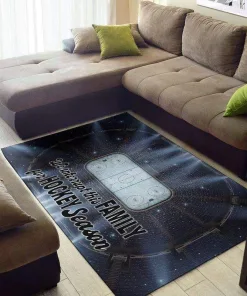 We Interrupt This Family For A Hockey Season Decor Rug