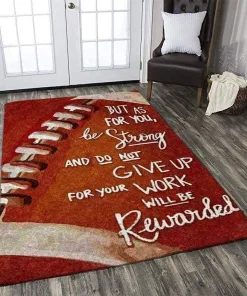 Your Work Will Be Rewarded American Football Decor Rug